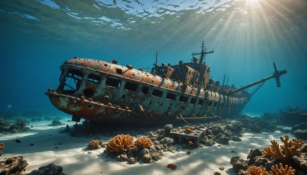 Les vestiges sous-marins de la Seconde Guerre